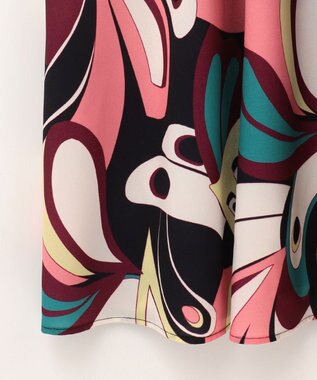 GRACE CONTINENTAL キカバードプリントワンピース ピンク