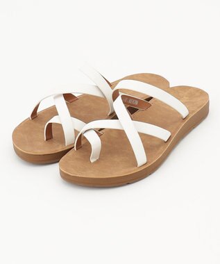 ANY フラット サンダル アイボリー系