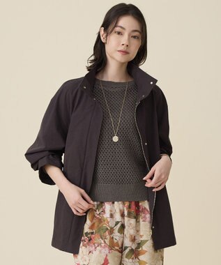 自由区 S コットンリネンウェザーライト コート