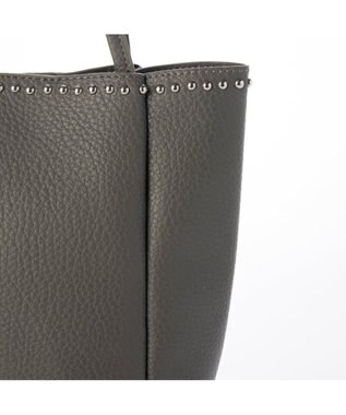 UNBILLION カシュカシュ cachecache / スタッズ付き縦型トートバッグ GY