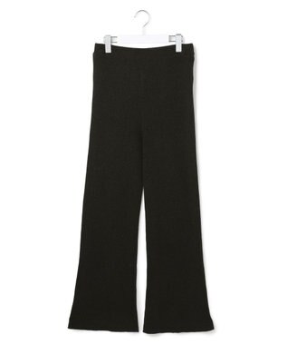23区 【SLOW/一部店舗限定】シアーニット パンツ チャコール系