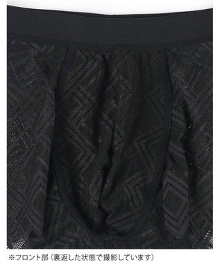 WACOAL MEN WACOAL MEN ボクサーパンツ 【レースボクサー】 フロント快適グラマラス 通気性(本体) 前閉じ 下着 メンズ WT3828 /ワコールメン ブラック