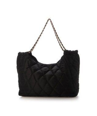 UNBILLION カシュカシュ cachecache / ナイロンキルトチェーントート ブラック