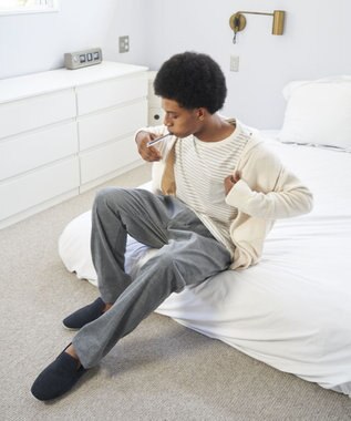 JOSEPH ABBOUD MOUNTAIN 【SPACE／UNISEX】ベアフリースカモフラージュ パーカー アイボリー系