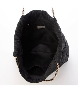 UNBILLION カシュカシュ cachecache / ナイロンキルトチェーントート ブラック