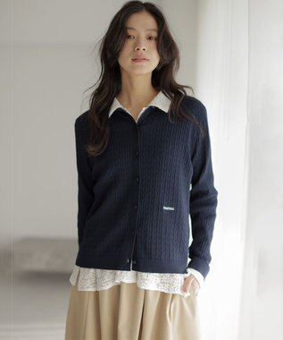 組曲 【先行予約・Flower Collection】COUCOUニット カーディガン ネイビー系