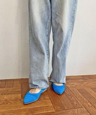 steppi 【洗える/撥水】パターンメッシュ パンプス ブルー