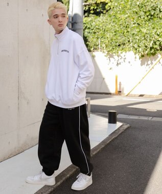 WEGO ヘビーウエイトハーフZIPワンポイントPO ホワイト