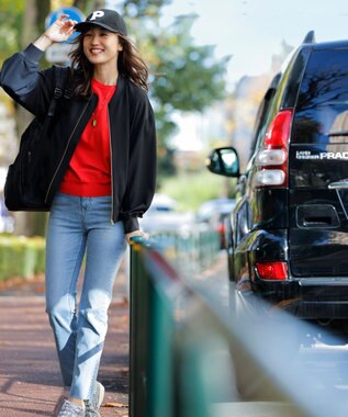 UNFILO 【洗える/ストレッチ】撥水デニム アイスブルー