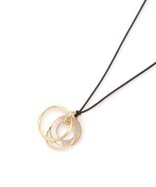 23区 【先行予約】リングシェル ネックレス ダークブラウン系