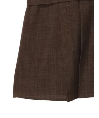 Green Parks プリーツヘムタックチュニック Brown