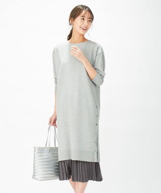 J.PRESS LADIES 【洗える】ワンピ＋プリーツスカート ツインセットワンピース