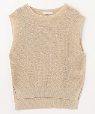 ANY L ギマノースリーブニット ベージュ