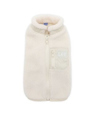 PET PARADISE Lee ジップボア ベスト ホワイト 中型犬 大型犬 オフホワイト