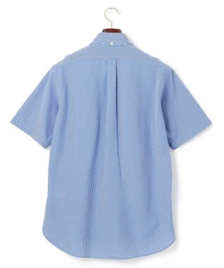 J.PRESS MEN 【KING SIZE】【夏に嬉しい高機能】カノコインレイマイクロストライプパッチポケット シャツ/B.D. ブルー系1