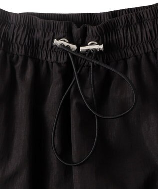 WEGO ナイロンティアードロングスカート ブラック