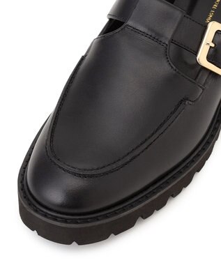 23区 ベルテッド ローファー ブラック系