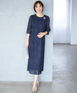 自由区 【カタログ掲載・セレモニー・ハレの日】ビジューカーブ ブローチ シルバー