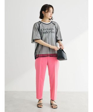 Green Parks 接触冷感　テーパードパンツ Pink