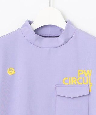 PW CIRCULUS 【WOMEN】【ストレッチ/UVケア】ポケット モックネック シャツ ゴルフウェア レディース ラベンダー