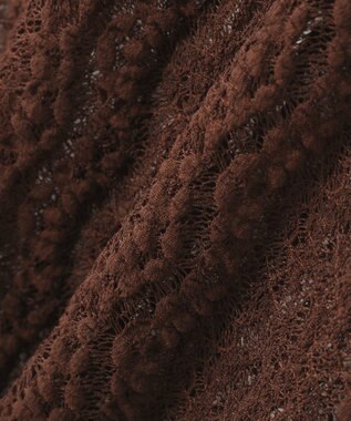 earth music&ecology レースプルオーバー Brown