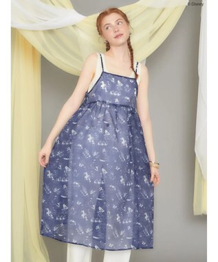 AMERICAN HOLIC 総柄シアーキャミワンピース／Ｄｉｓｎｅｙ Navy