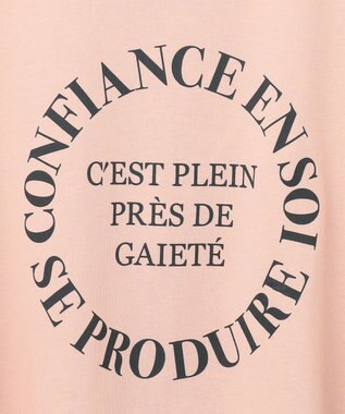 ANY フレンチスリーブロゴTシャツ ピンク