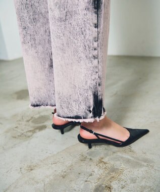 GRACE CONTINENTAL タイダイコクーンデニムパンツ ピンク