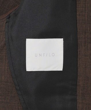 UNFILO MENS ウーリーノ ノーカラージャケット ブラウン