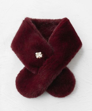 TOCCA BIJOUX MINI FURTIPPET ティペット レッド系