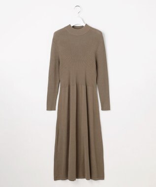 Feroux ジレ付きニット ワンピース ベージュ系