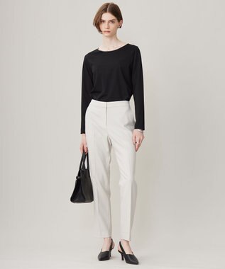 ICB 【洗える】プロヴィスウールツイル スティックパンツ ベージュ系