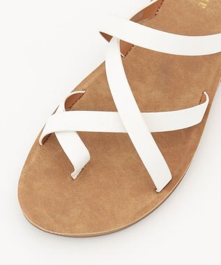 ANY フラット サンダル アイボリー系