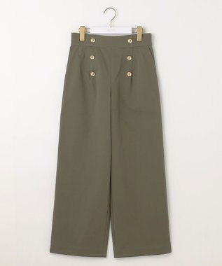 ANY SIS 【洗える】マリンディテール ワイドパンツ カーキ