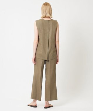 BEIGE， 【S-size】CAROLE / クルーネックブラウス Khaki×Sand