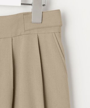 自由区 S 【セットアップ対応】リネンストレッチワイド パンツ カーキ