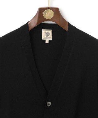 J.PRESS MEN ハイゲージ ニット カーディガン ブラック系
