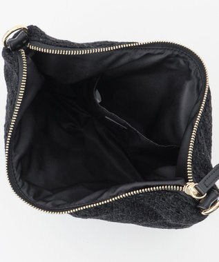 ICB ツイードチェーンバッグ ブラック系