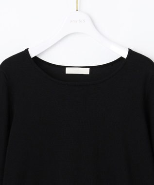 ANY SIS 【2WAY】レース襟付き ニット ブラック