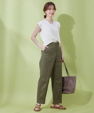 ANY 【前後2WAY/アンチピリング/洗濯機可】ノースリーブニット オフ