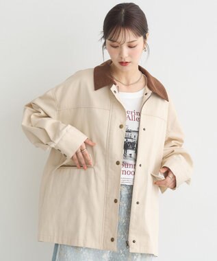 earth music&ecology ハンティングジャケット Ivory