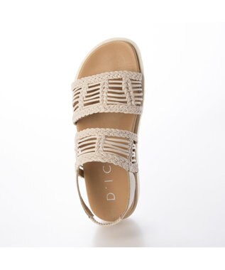 MODE ET JACOMO <D'ICI>フットベッドメッシュサンダル アイボリー