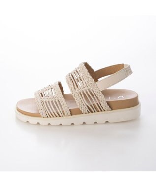 MODE ET JACOMO <D'ICI>フットベッドメッシュサンダル アイボリー