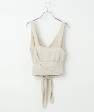 #Newans 【洗える】カシミヤブレンドバルキーニットビスチェ ホワイト系