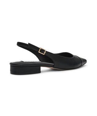 STEVE MADDEN ROWYN ポインテッドスリングバックフラットパンプス ブラック