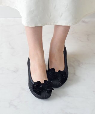 Bridget Birkin ＜3E＞【Bridget Birkin Walk】リボンウォーキングパンプス ブラックコンビ