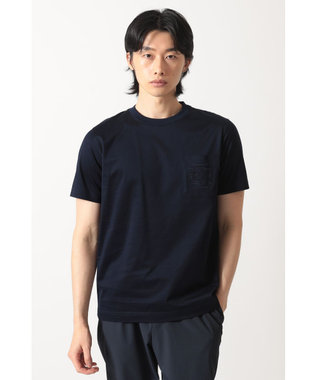 DAKS エンボスロゴ コットンTシャツ