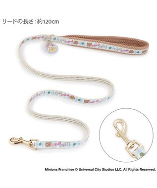 PET PARADISE ミニオン ティム お花柄 リード ４Ｓ～３Ｓ ブルー