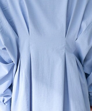 Green Parks 【WEB限定】ドロストシャーリングウエストタックシャツⅡ Blue