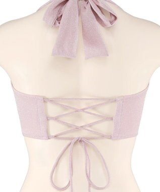 San-ai Resort（三愛水着楽園） 軽い着け心地でしっかり盛れる【楽盛り水着】　ラメギャザーワイヤー水着　9M　【San-ai Resort（サンアイリゾート）】 ピンク